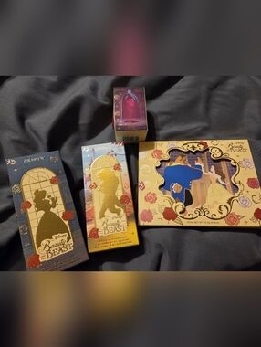 ColourPop x Disney Beauty and the Beast Makeup Set - Gold & Pink Accents
